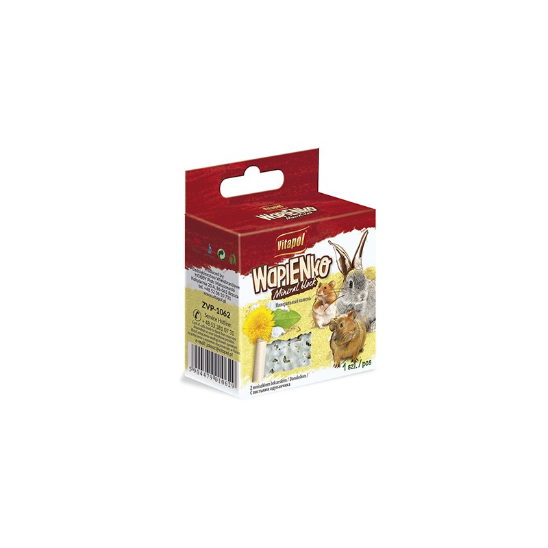 Limestone cube for rodents with dandelion VITAPOL