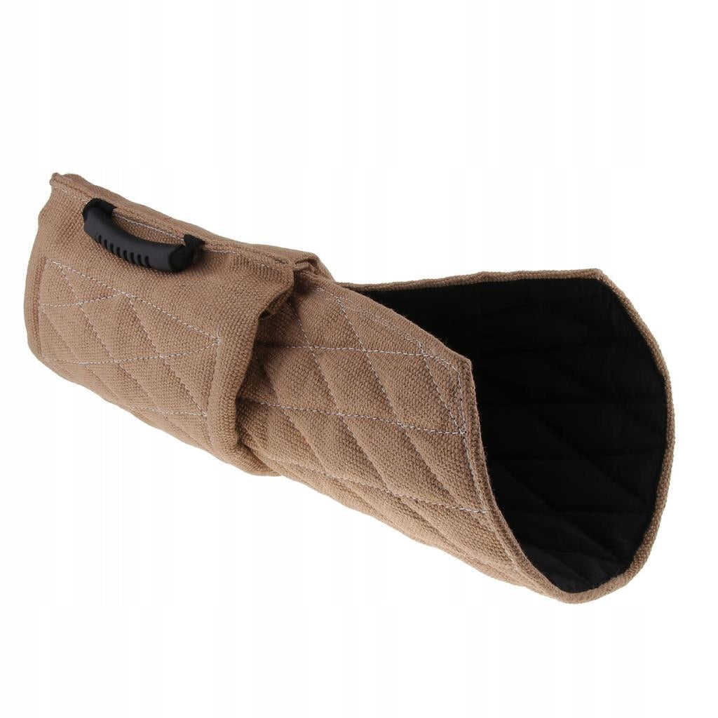 Linen Sleeve Dog Tug Toy Training Playing, Direction Of Packaging status original