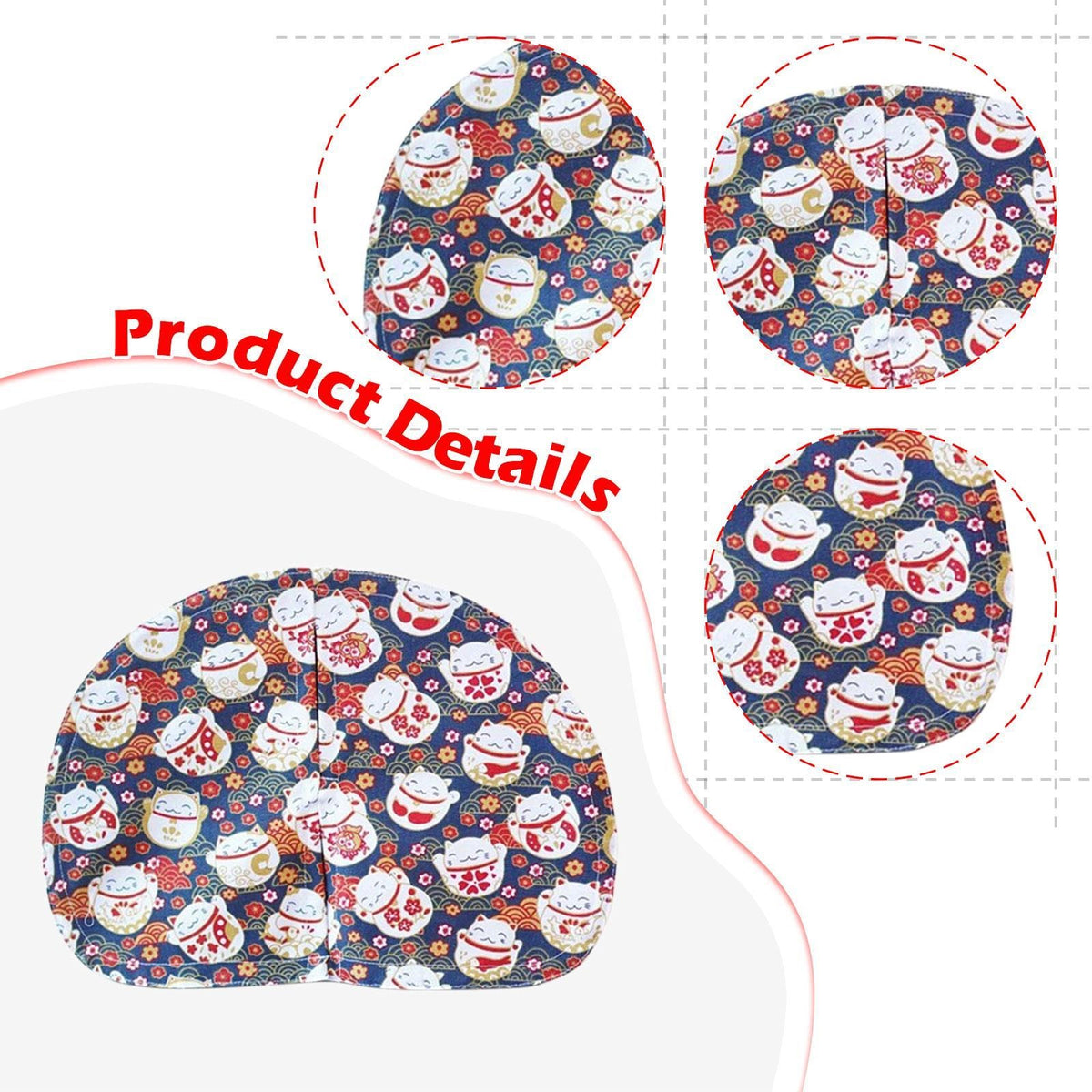 Litter Box Curtain Semi Circular Shape Utility Litter Case Happy red cat Packaging status original