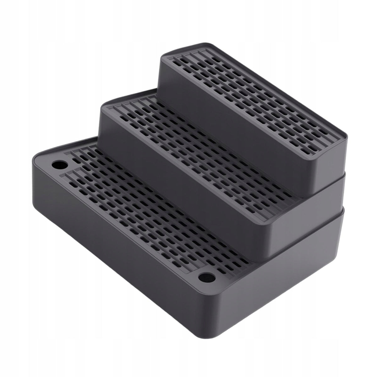 Litter Box Ramp, with Filter, Detachable with Non Slip Feet, Easy Dark Gray