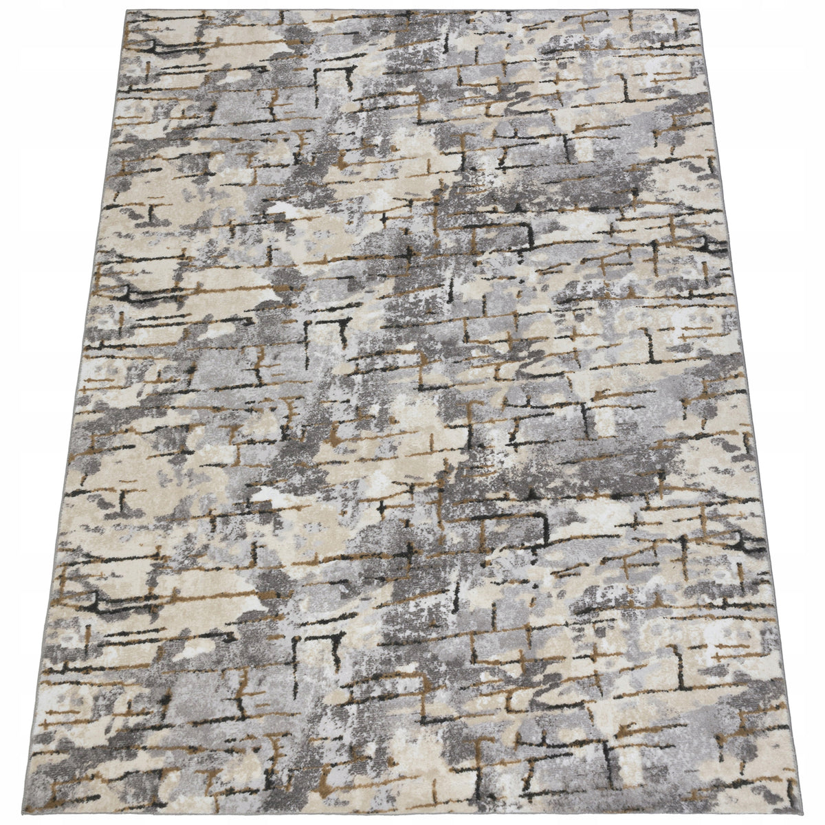Living Room Rug 160x220cm Modern Fashionable Anti-Slip Washable Beige Packaging status original