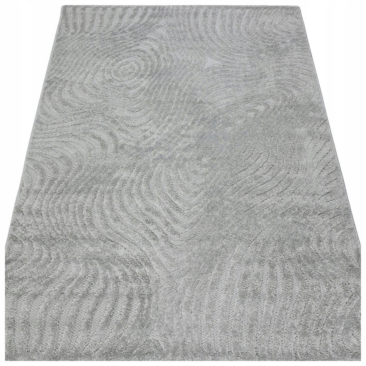Living Room Rug 160x230cm Large Soft Modern Grey Structural 3D Pattern
