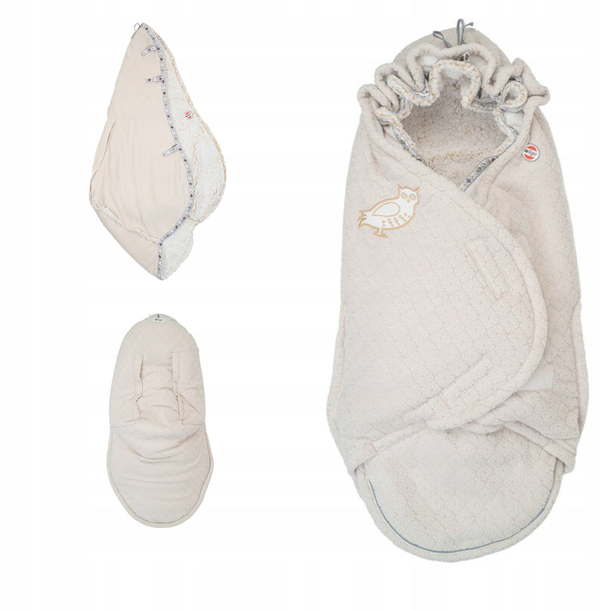 Lodger Fleece Winter Stroller Sleeping Bag Light Beige Fleece Birch