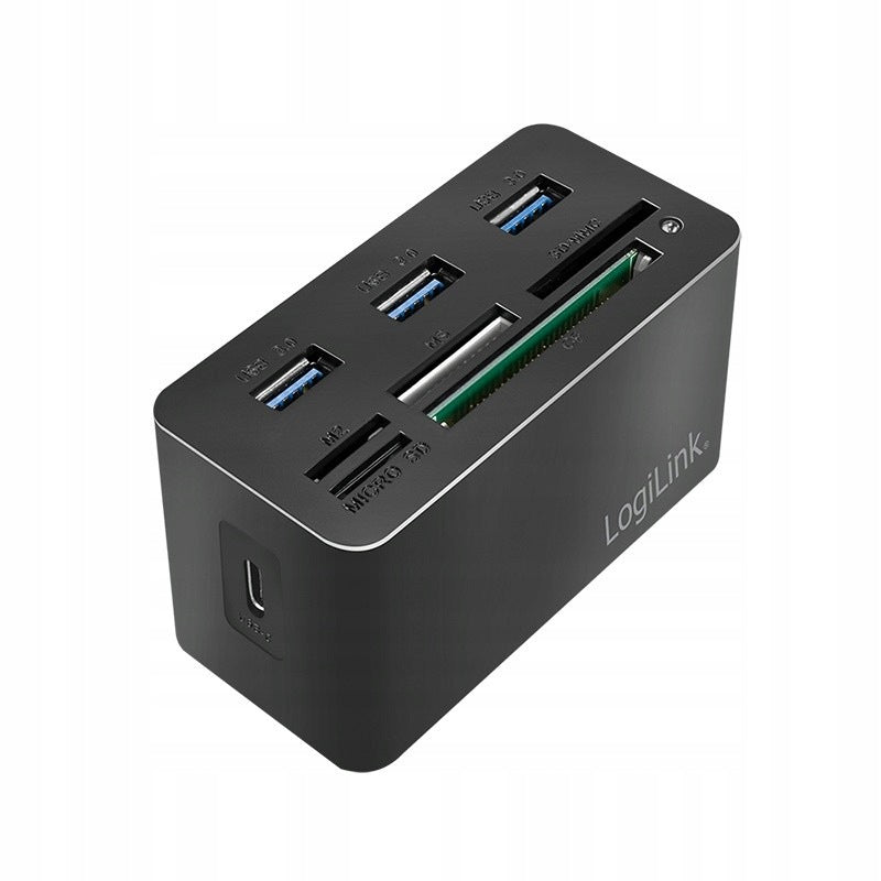 LogiLink CR0046 USB 3.2 Docking Station, 8-Port, Mini Black