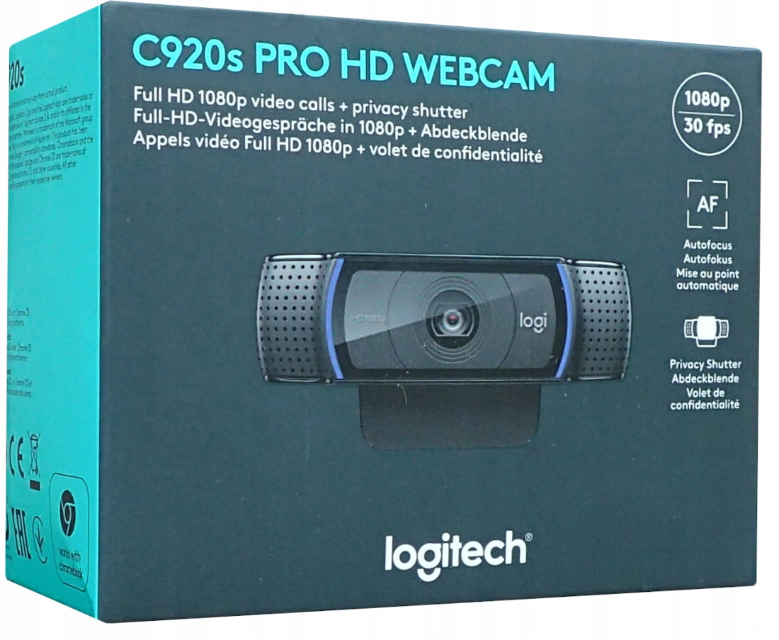 Logitech C920s HD Pro Webcam WebCam for PC Laptop Mac EAN (GTIN) 5099206082199