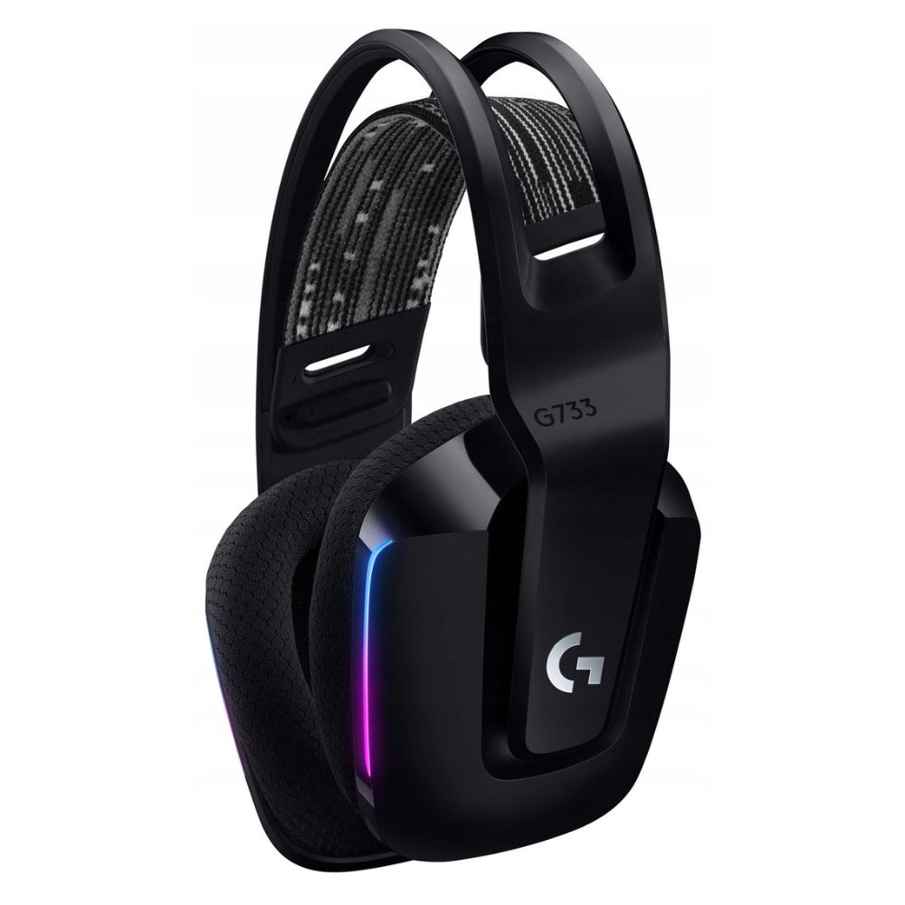 Logitech G733 LightSpeed Wireless Headphones, Black Brand Logitech
