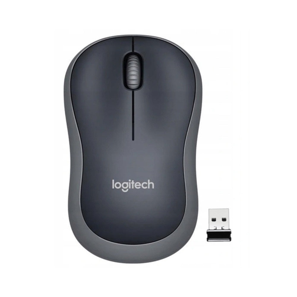Logitech M185, wireless mouse, grey/black Packaging status original