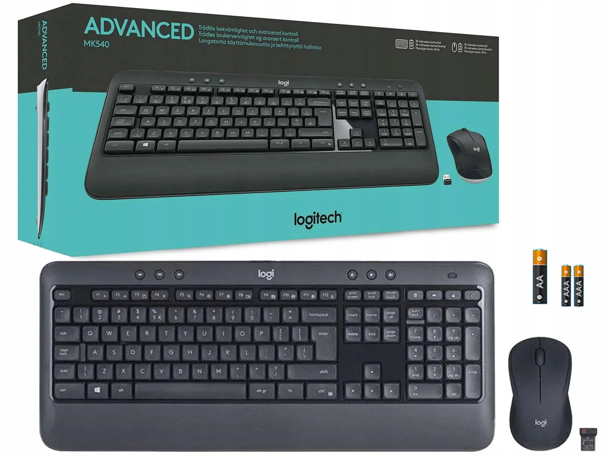 Logitech MK540 wireless keyboard set mouse 920-008685 computer PL
