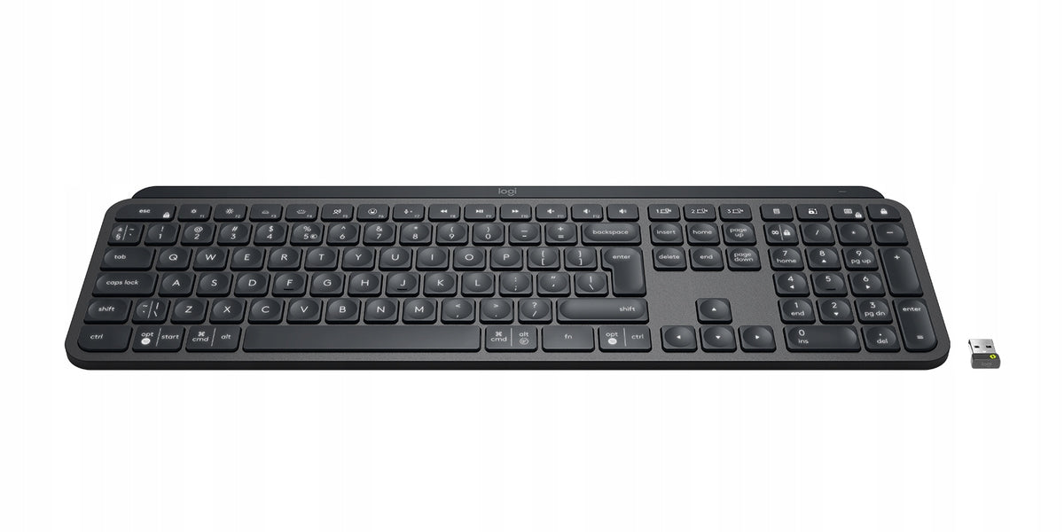Logitech MX Keys Bluetooth + USB Bolt US'Intl Wireless Keyboard Packaging status original