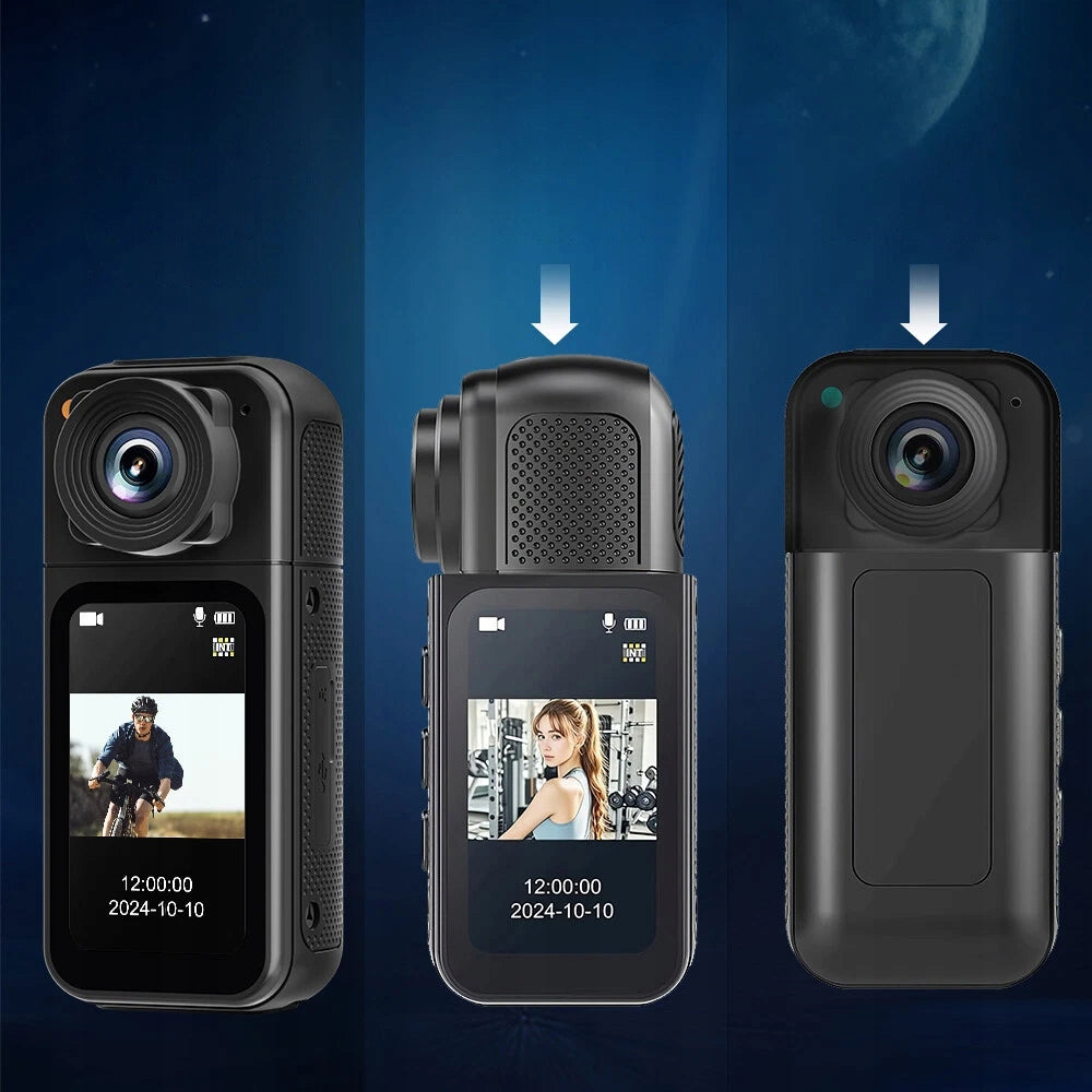 Long Battery Life Mini Action Camera HD Camera 180° Rotating Lens Manufacturer code QKIIUyt
