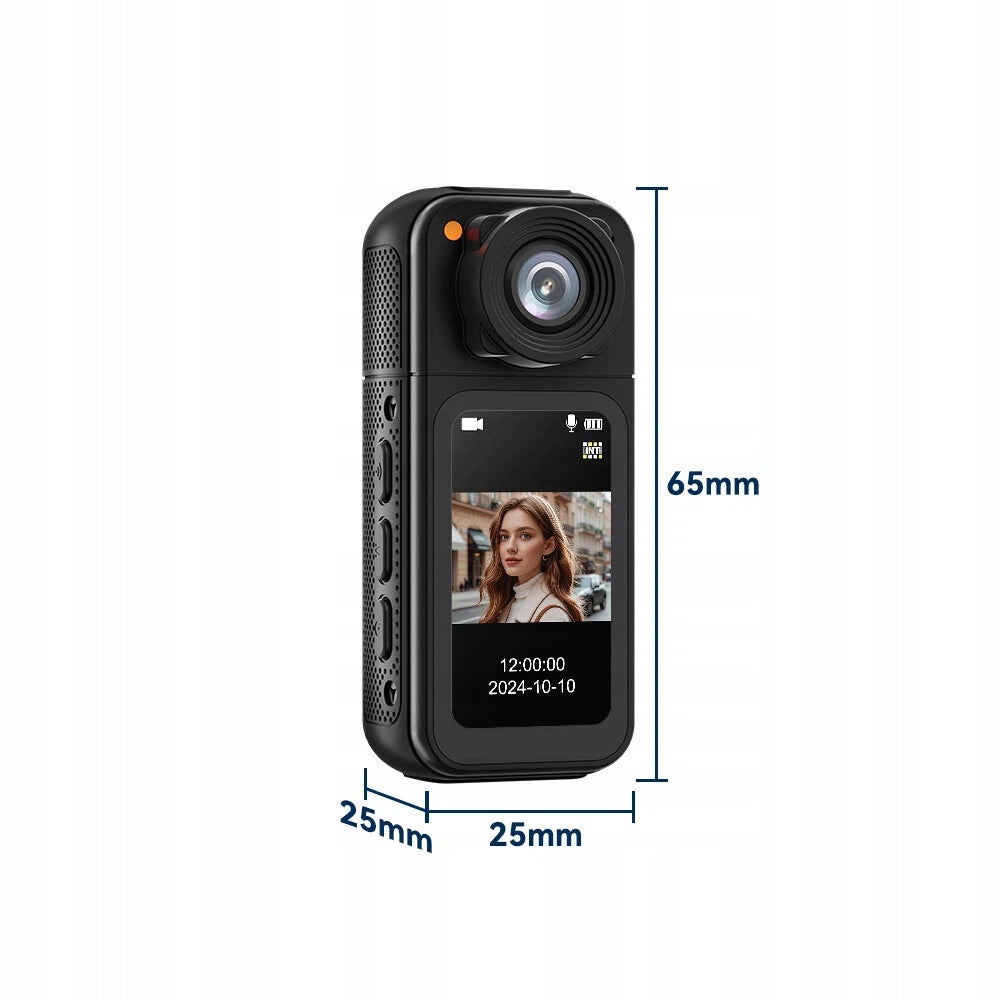 Long Battery Life Mini Action Camera HD Camera 180° Rotating Lens Manufacturer code tgrvt
