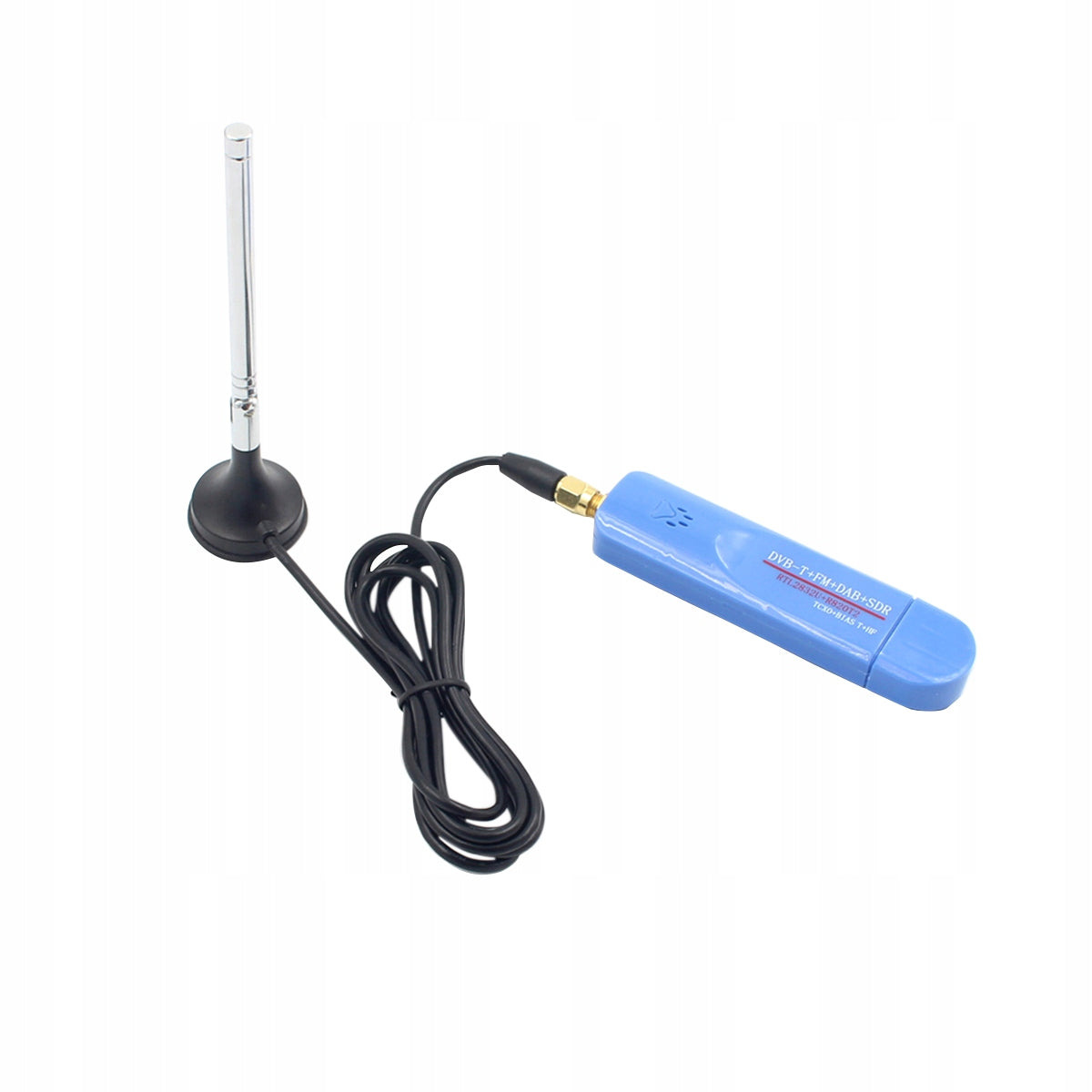 Low Noise Blue USB Tuner Receiver with Rtl and Esd-Safe Antenna