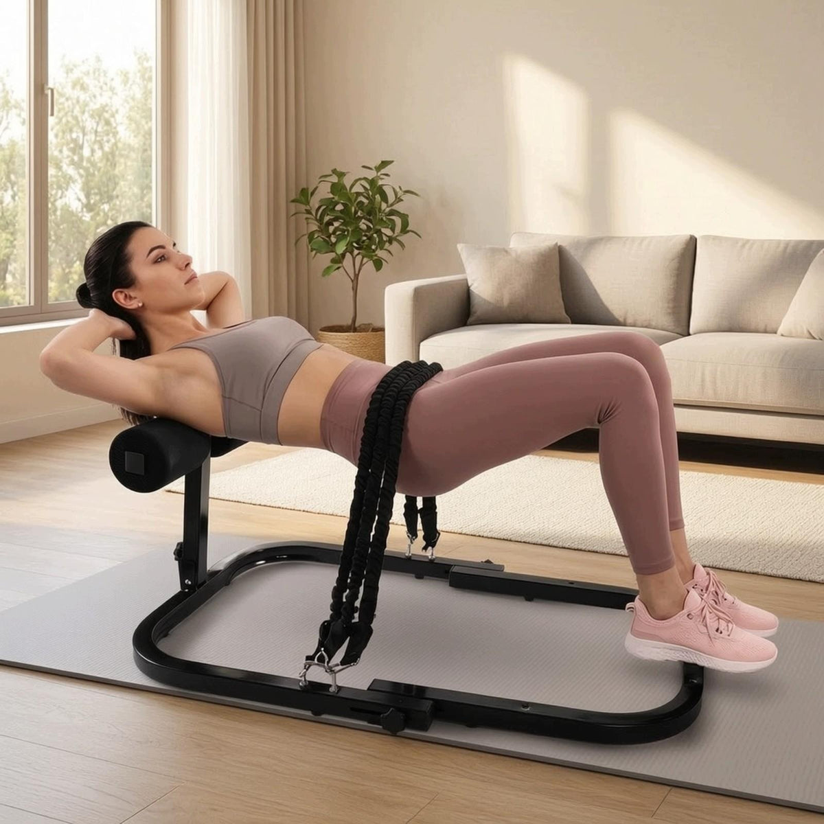 Lower Body Glute Exercise Machine | Tubular Metal Frame, Glutes with One Packaging status original