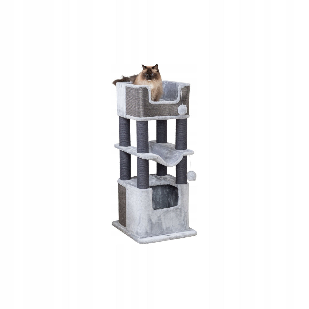 Lucano XXL, scratching post, for cat, grey, 110 cm