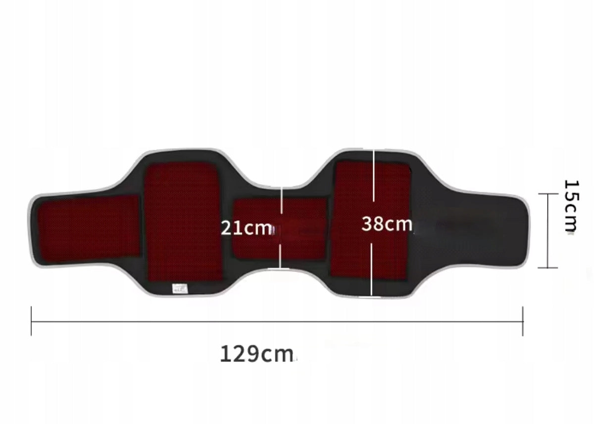 Lumbar Massage Belt With LED Heating And Vibration Light Therapy. Packaging status original