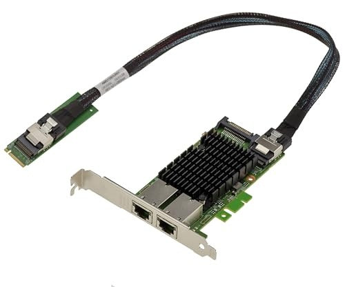 M.2 PCIE NETWORK CARD 2 PORTS 10G RJ45 ETHERNET INTEL X550 for Home Manufacturer no brand