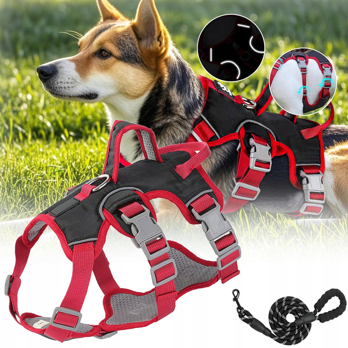 M Dog Chest Harness Size Safety Harness Reflective Belt Manufacturer code DPJ8I