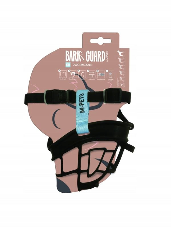 M-PETS muzzle - BARK GUARD - black/blue - XXL