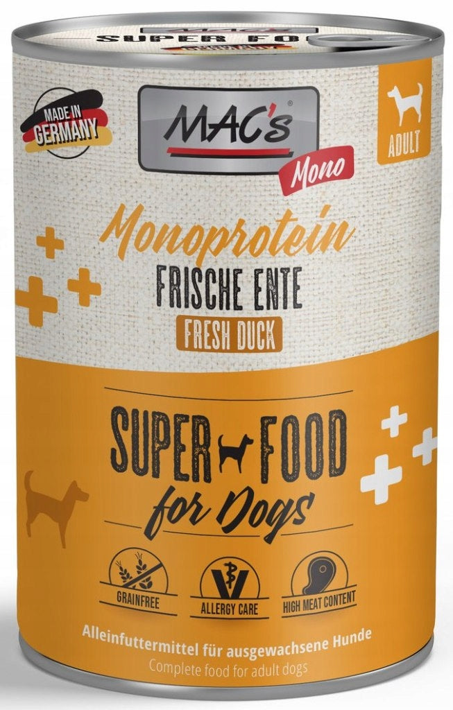 MAC's DOG Monoprotein Duck Can 400 g