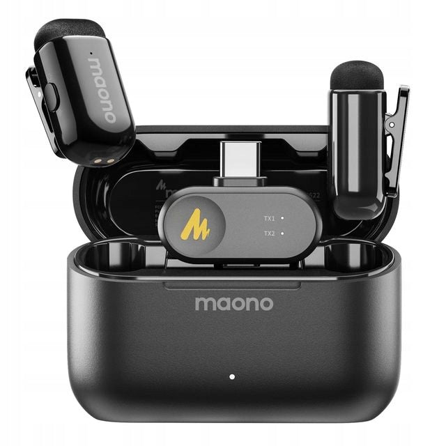 MAONO Wave T1 Mini Wireless Microphone for iPhone 17 16 15 Android
