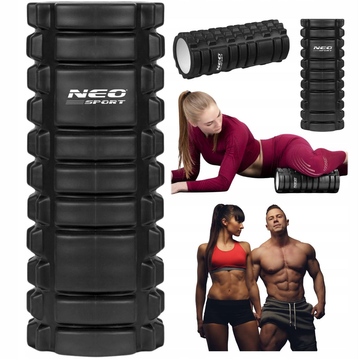 MASSAGE EXERCISE ROLLER WITH EVA ROLLER PROJECTIONS CROSSFIT MASSAGER LARGE