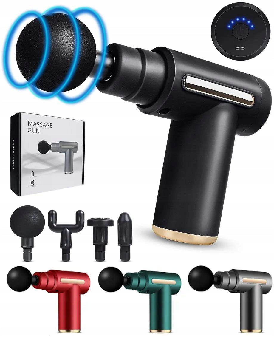 MASSAGE GUN MASSAGER FOR BACK BODY FEET SET OF TIPS COLORS Manufacturer code 24216