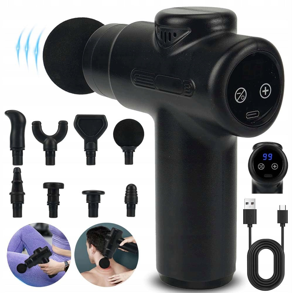 MASSAGE GUN NECK MASSAGER BACK FEET + 8 TIPS