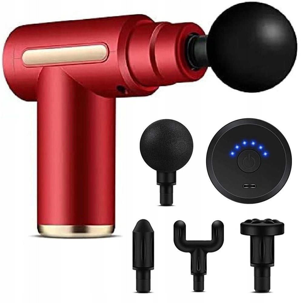 MASSAGE GUN NECK MASSAGER BACK NECK LEGS MASSAGE GUN PRO Color red