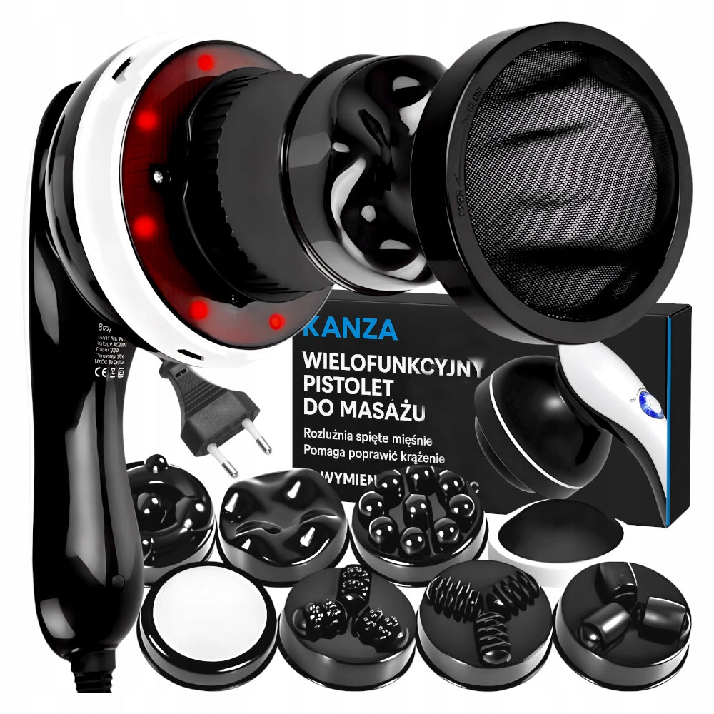 MASSAGE GUN SLIMMING MASSAGER ANTI-CELLULITE 9in1