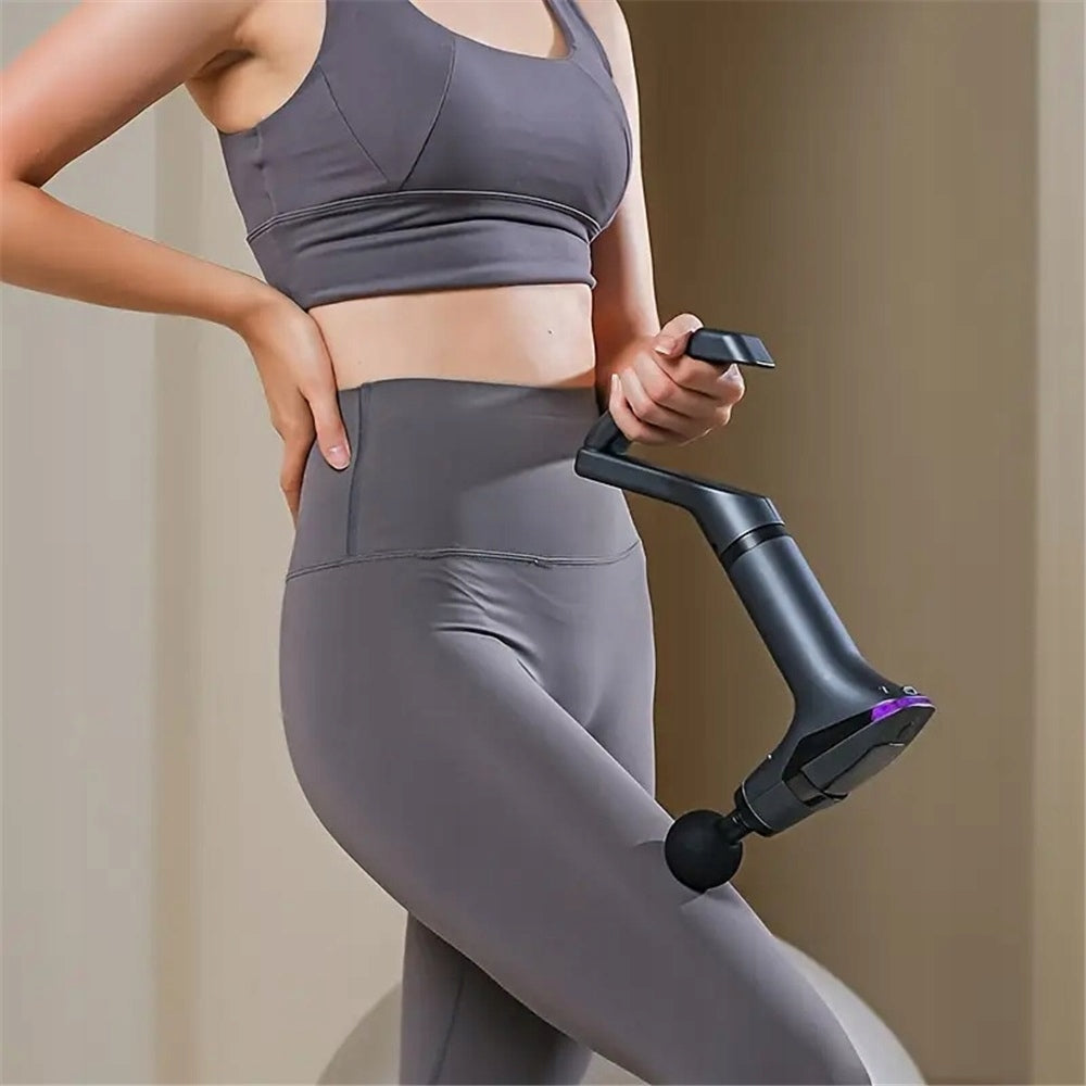 MASSAGE GUN WITH DETACHABLE HANDLE 12 SPEED LEVELS USB LCD Manufacturer code VANWIN