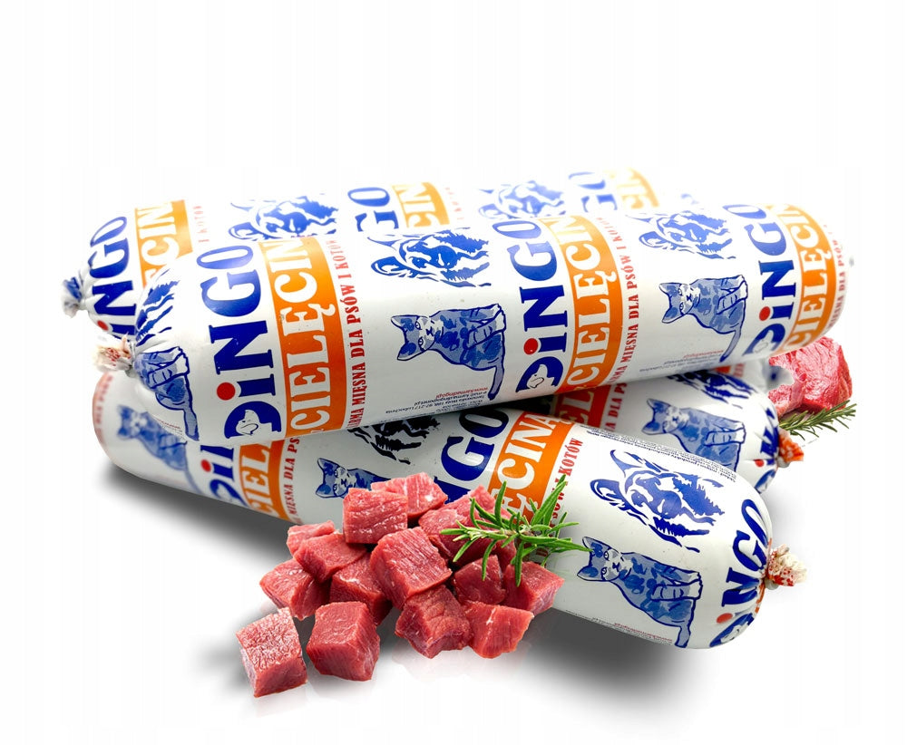 MEAT BAR SAUSAGE DINGO WITH VEAL FOR DOG AND CAT 10 kg