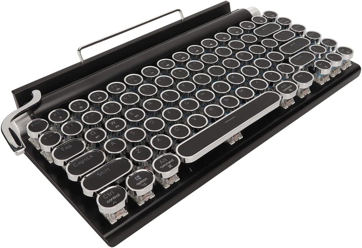 MECHANICAL KEYBOARD RETRO BLUETOOTH RGB ROUND KEYS