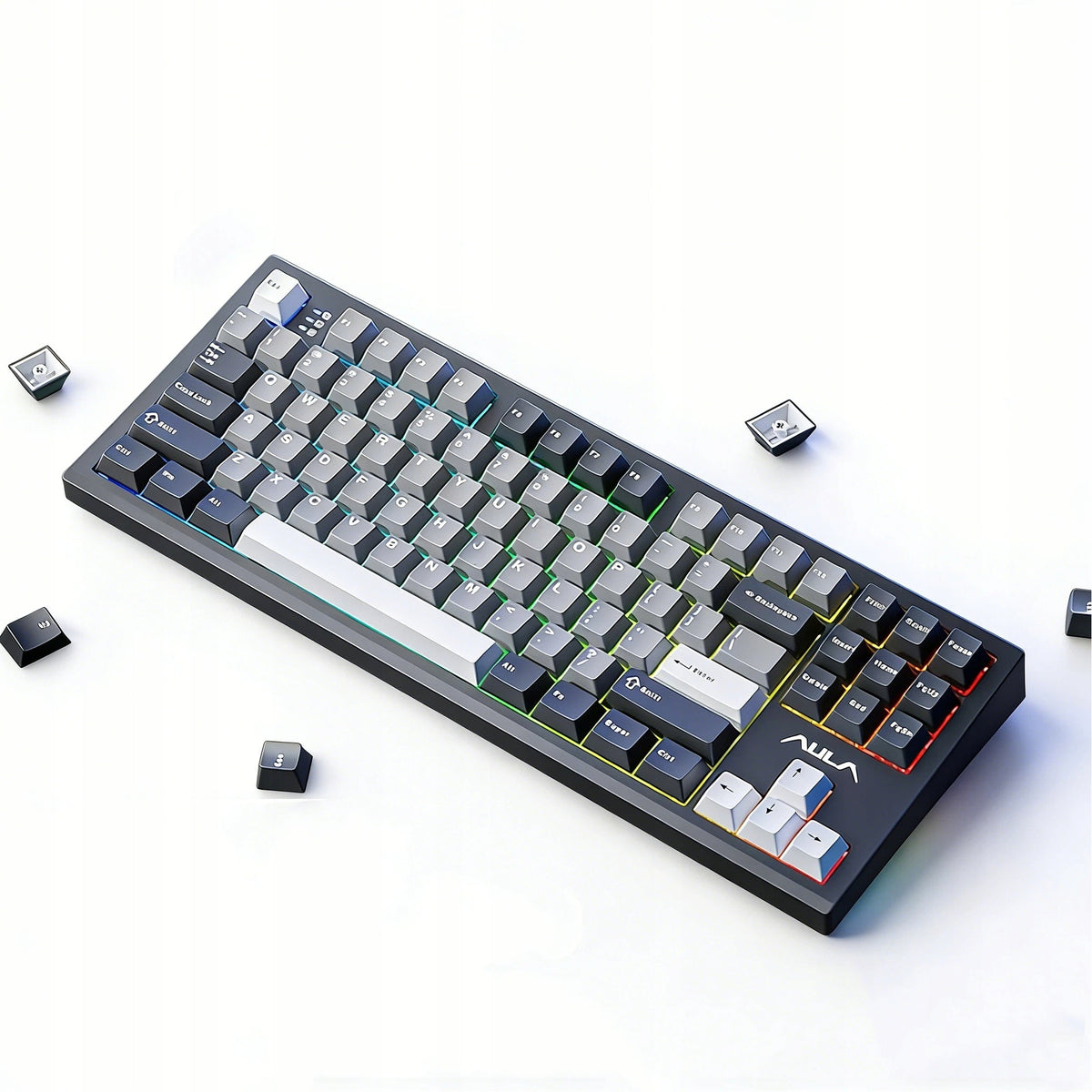 MECHANICAL KEYBOARD S87 PRO 2.4G BT USB BLACK LED GAMING Packaging status original