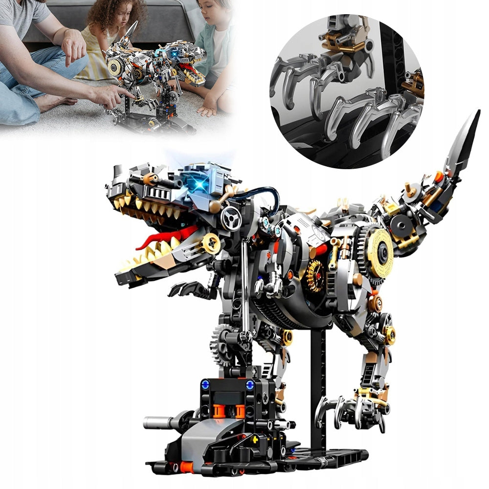 MECHANICAL TYRANNOSAURUS DINOSAUR BUILDING BLOCKS FOR