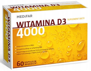 MEDIS VITAMIN D3 4000 IU 60 TABLETS MEDIFAR