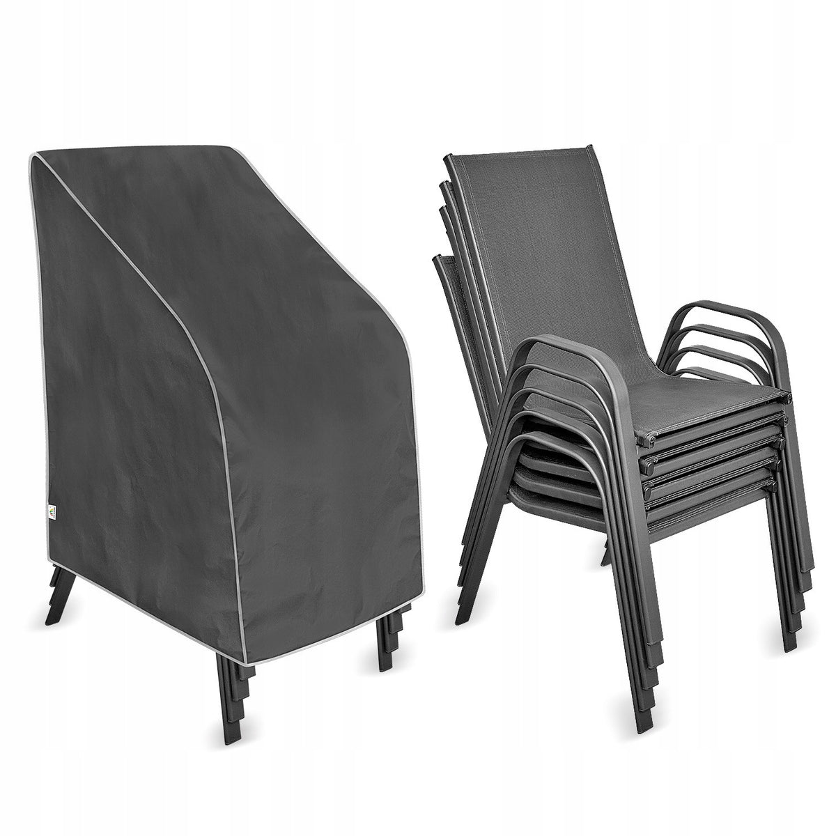 MEMBRANE Protective Cover for Garden Chairs WATERPROOF - Graphite