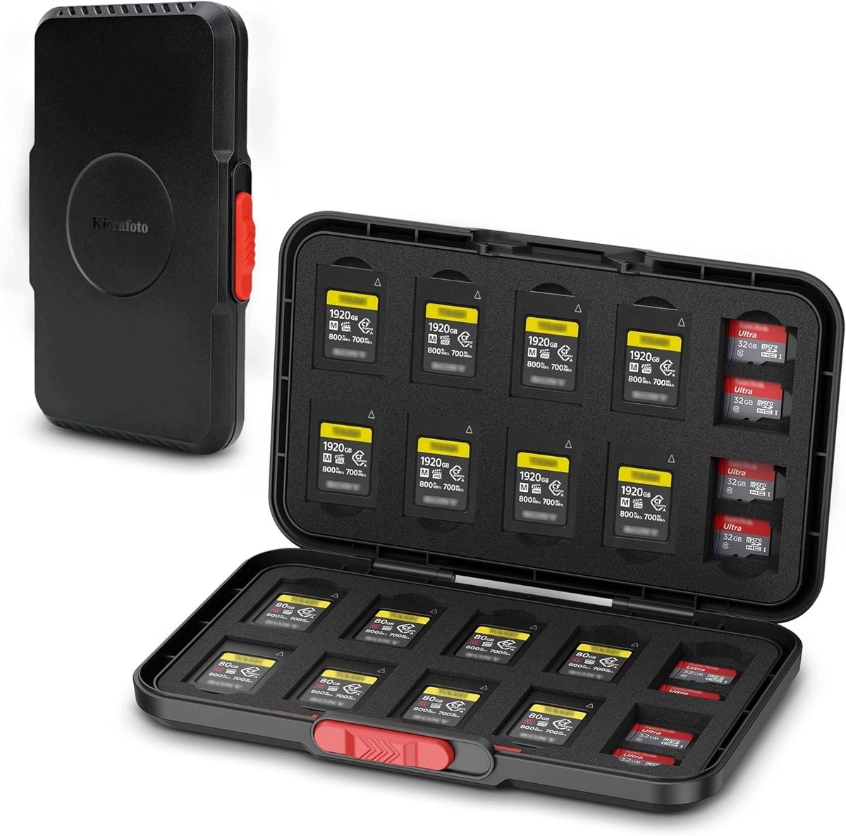 MEMORY CARD CASE CF EXPRESS SD TF ORGANIZER WATERPROOF