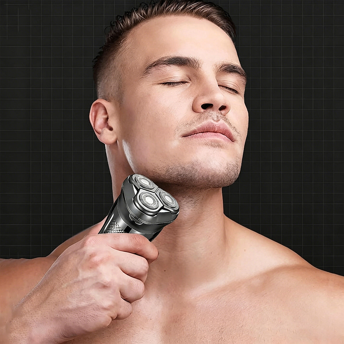 MEN'S ELECTRIC SHAVER FOR SHAVING FACIAL HAIR - ROTARY, WIRELESS Brand no brand