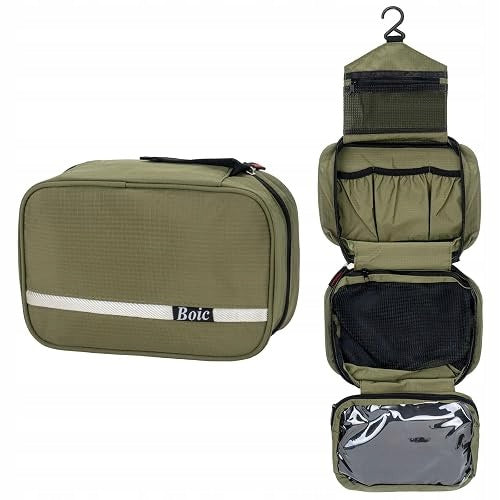 MEN'S HANGING COSMETIC BAG WATERPROOF 4 TRAVEL COMPARTMENTS FOR HOME Brand no brand