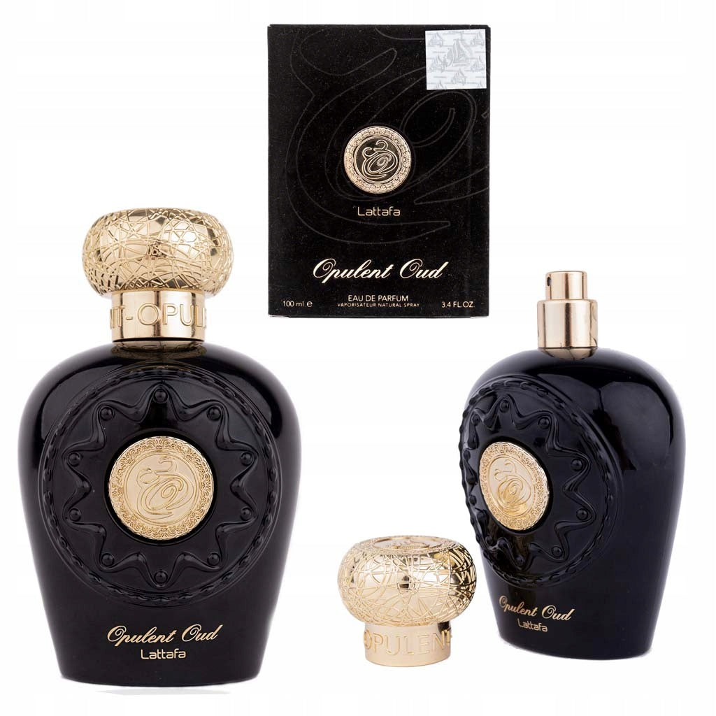 MEN'S PERFUME LATTAFA OPULENT OUD ORIGINAL PERMANENT EXPRESSIVE + 2 SAMPLES Packaging status original