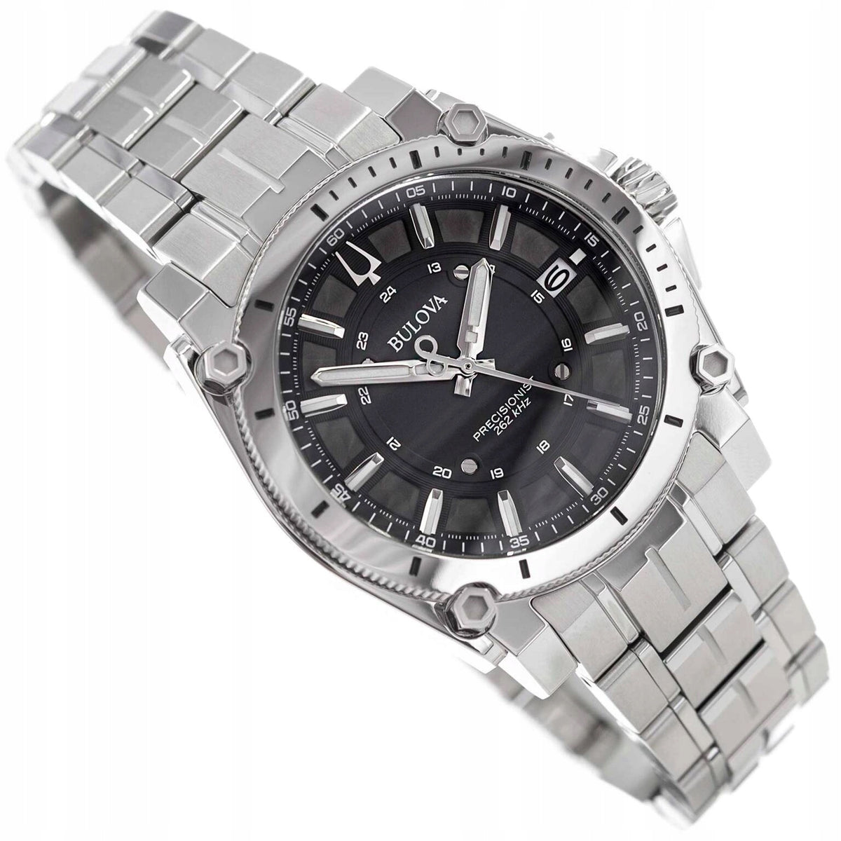 MEN'S WATCH BULOVA 96B417 PRECISIONIST ICON ON SAPPHIRE GLASS BRACELET