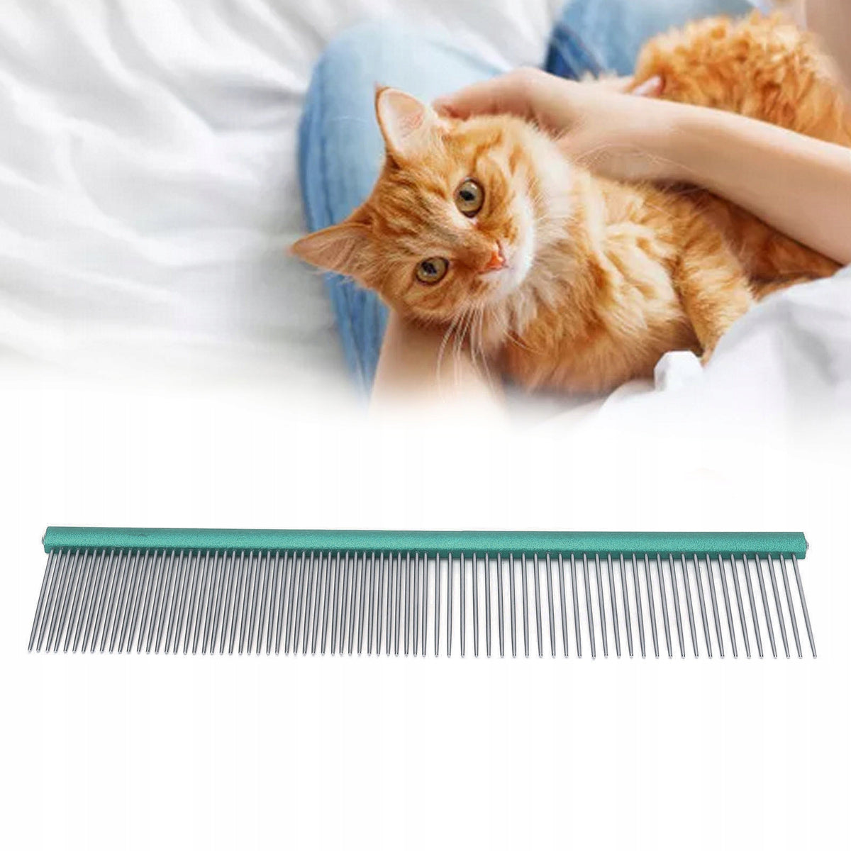 METAL COMB CARDED FOR CAT DOG FOR HAIR THICK YOU 13CM Packaging status original