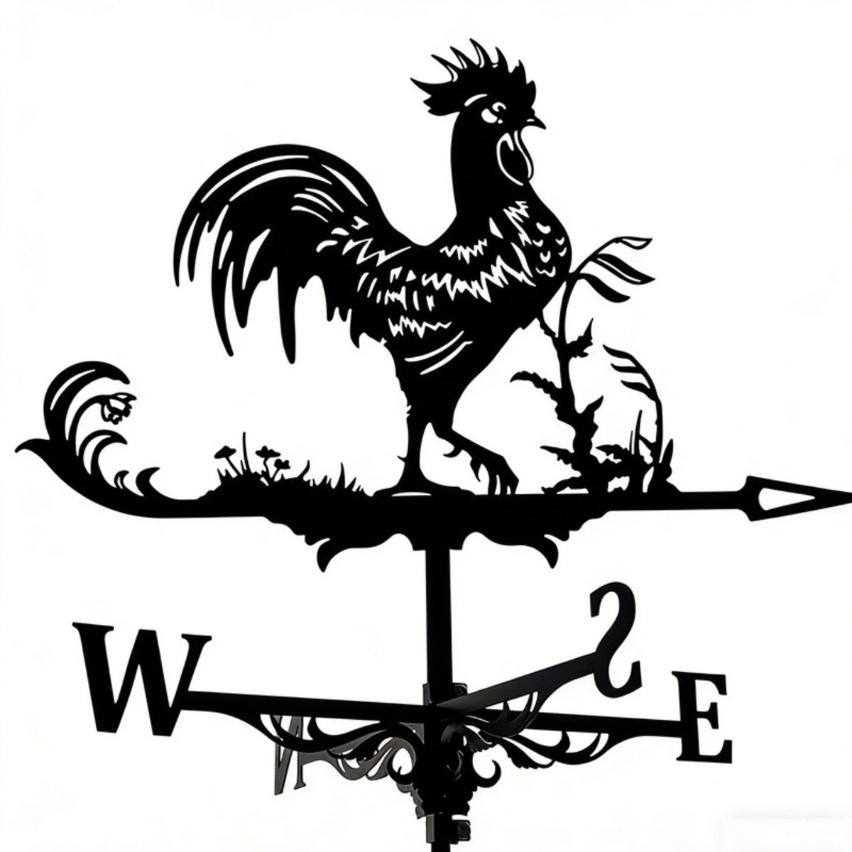 METAL WINDMILL FOR ROTARY ROOF ROOSTER WIND DIRECTION INDICATOR BLACK