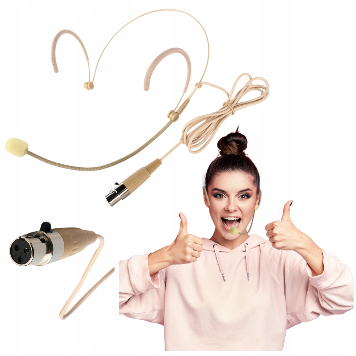 MICROPHONE HEAD PERSONAL TRAINER INVISIBLE PROFESSIONAL