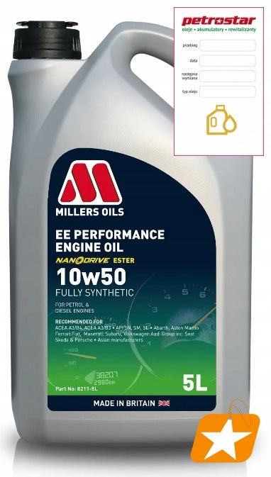 MILLERS EE PERFORMANCE 10W-50 5L