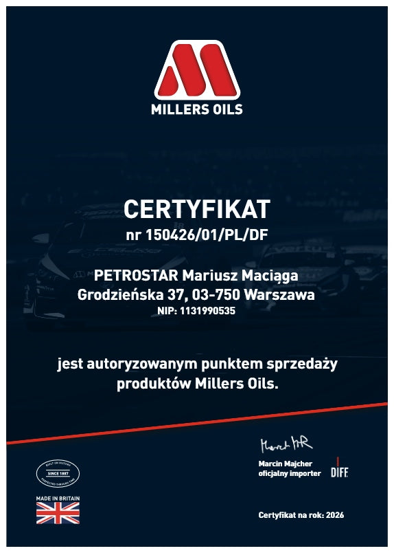 MILLERS EE PERFORMANCE C3 5W40 5L Packaging status original