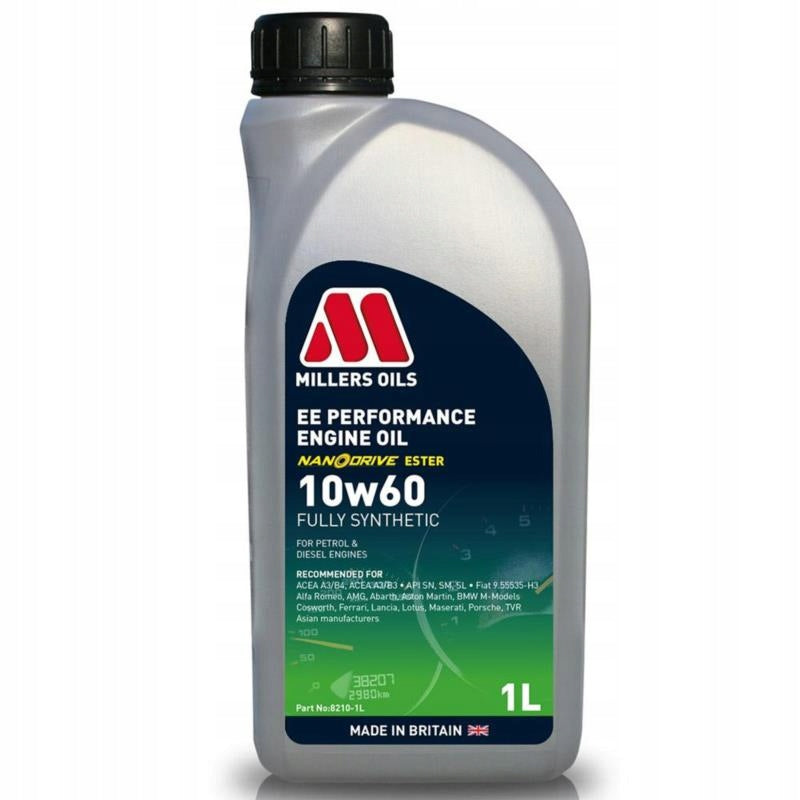 MILLERS EE Performance 10w60 1L Synthetic Motor Oil