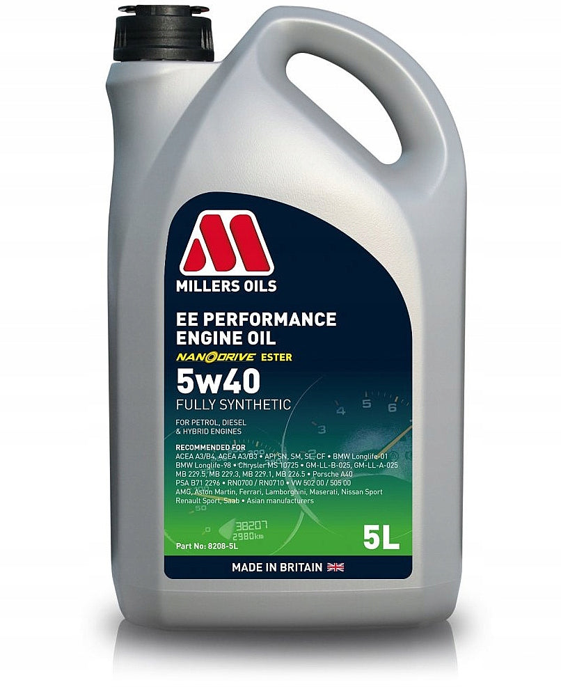 MILLERS OIL 8208 EE PERFORMANCE 5W40 5L