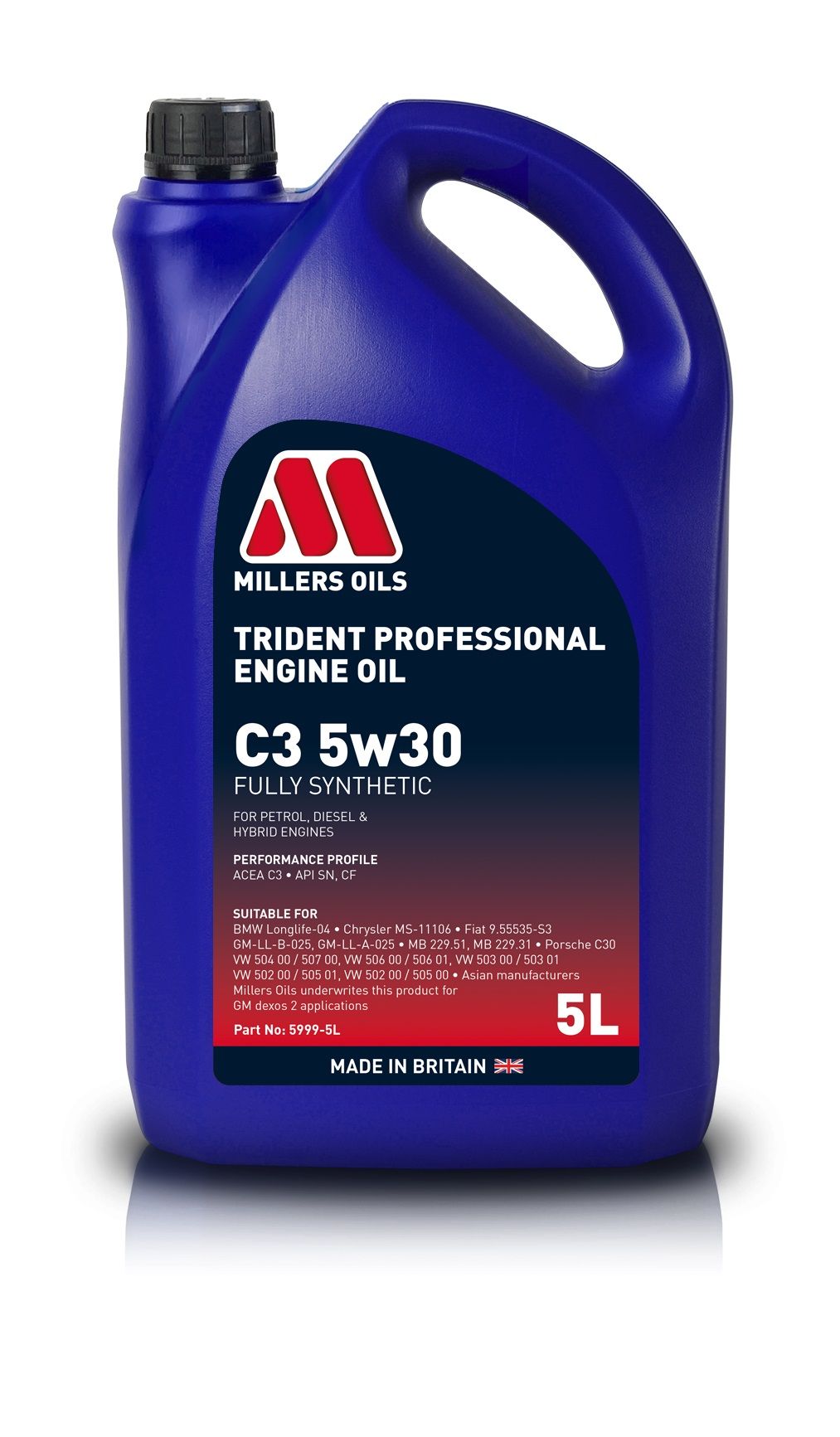 MILLERS OILS 5W-30 TRIDENT PROFESSIONAL C3 5L