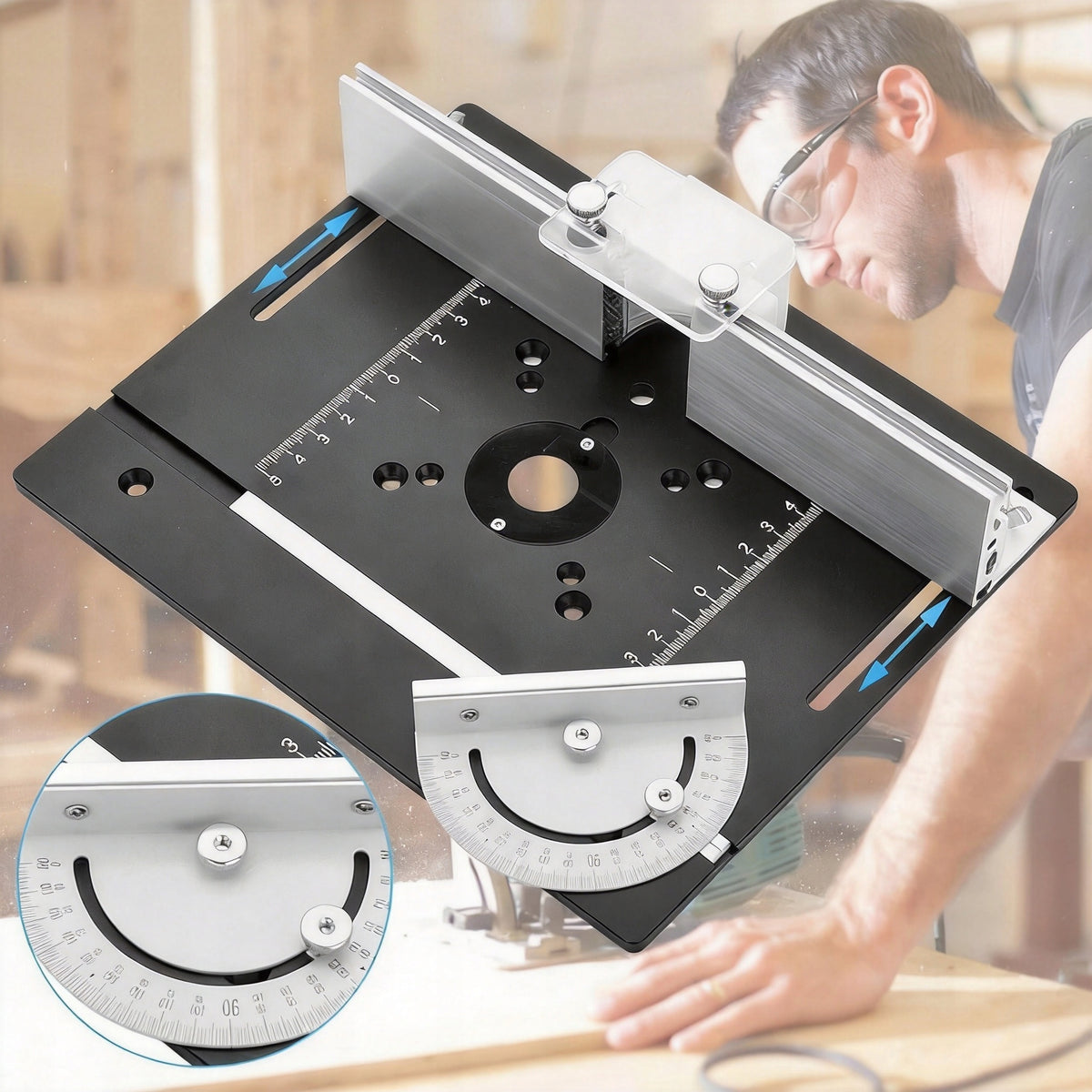 MILLING MACHINE INSERT PLATE FOR ROUTER TABLE PROFESSIONAL MULTIFUNCTIONAL DURABLE Packaging status original